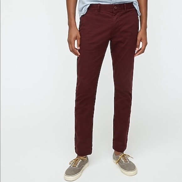 J. Crew Other - NEW Jcrew 770 Straight Chinos, Maroon, Size 32x30